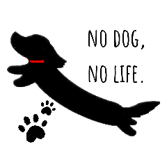 [LINEスタンプ] nodog,nolife 一言スタンプ#1