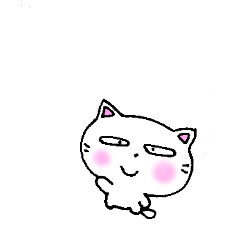 [LINEスタンプ] 冬スタンプ 白猫のミャウ