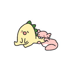 [LINEスタンプ] ディノとルル