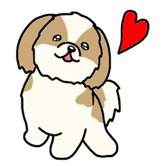 [LINEスタンプ] 犬種別シーズー(英語Ver)