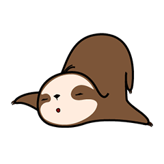 [LINEスタンプ] ナマケモノはあきらめない