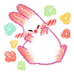 [LINEスタンプ] かわいいうさぎモモン vol.3