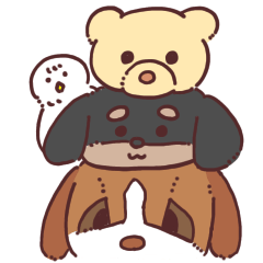 [LINEスタンプ] わんことこぐまとふくろうと