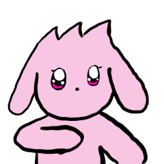 [LINEスタンプ] かわいいうさぎとペンの画像（メイン）