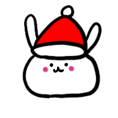 [LINEスタンプ] ダブルチンうさぎ冬