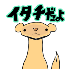 [LINEスタンプ] イタチスタンプ / 3000thITACHIplay