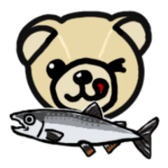 [LINEスタンプ] くま の さぶろうた