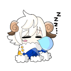 [LINEスタンプ] ひつじのねむ、おやすみスタンプ