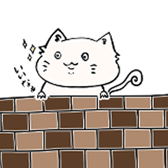 [LINEスタンプ] 目の丸い猫②