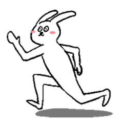 [LINEスタンプ] のんびりしたうさぎとねこ