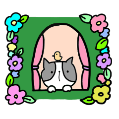 [LINEスタンプ] のんびり♡ねこのすけスタンプ