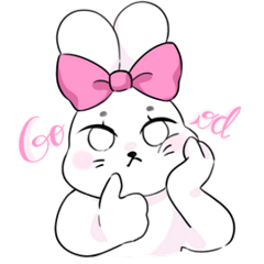 [LINEスタンプ] ぽっちゃりで可愛い、ウサギのクロロリン