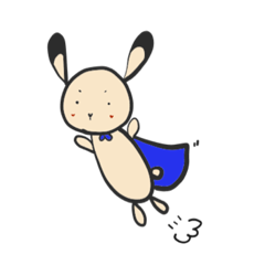 [LINEスタンプ] たれみみうさぎのぽんずさん