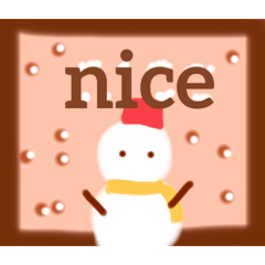 [LINEスタンプ] OK 雪だるま