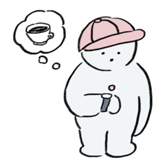 [LINEスタンプ] コーヒー好きな雪だるま