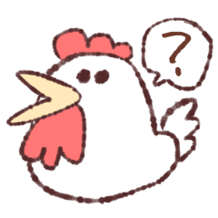 [LINEスタンプ] 3歩歩いたら忘れてしまうニワトリくんの画像（メイン）