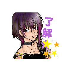 [LINEスタンプ] 挨拶スタンプ（美優✾†）①