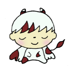 [LINEスタンプ] 堕ちてきた天使 だってん 冬の画像（メイン）