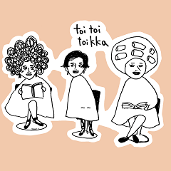 [LINEスタンプ] toi toi toikka✂sticker