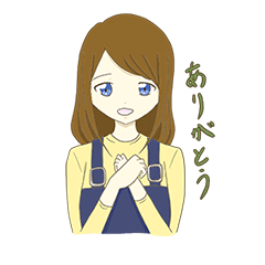 [LINEスタンプ] 鳥と季節少女