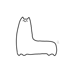 [LINEスタンプ] めっちゃながいねこ