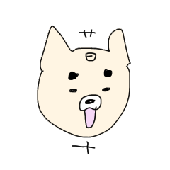 [LINEスタンプ] わりこむイヌ