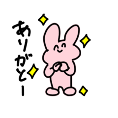 [LINEスタンプ] ラクガキイラストうさぎ