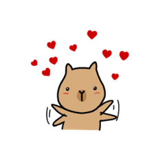 [LINEスタンプ] カピバラちゃんだよ