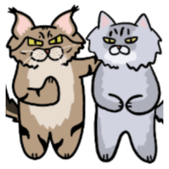 [LINEスタンプ] 猫キュラ＆ルナの日常