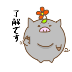 [LINEスタンプ] むち黒ぶた