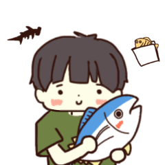 [LINEスタンプ] 海の生き物と男の子