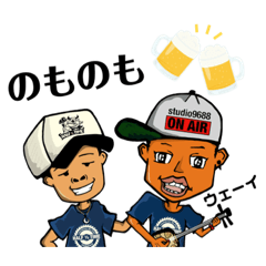 [LINEスタンプ] ALEX＆TAKAHIKO