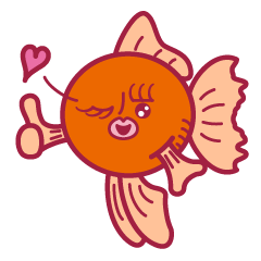 [LINEスタンプ] 金魚レディ