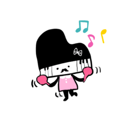 [LINEスタンプ] ぐらんどぴあのちゃん