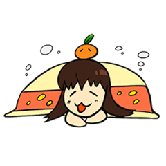 [LINEスタンプ] 可愛いみかんとみかんの友達の画像（メイン）