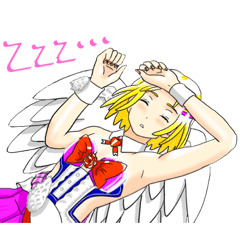 [LINEスタンプ] ぽじてぃぶ天使あとちゃん  2