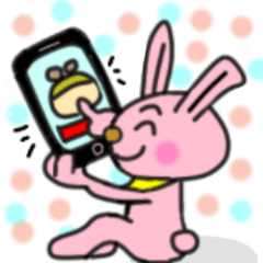 [LINEスタンプ] バンダナうさぎの楽しい生活