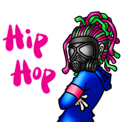 [LINEスタンプ] Hip Hop Monsters