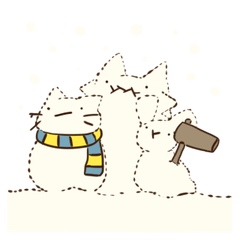 [LINEスタンプ] 雪見とうふクリームもち