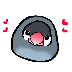 [LINEスタンプ] 【冬】文鳥さんたち
