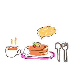 [LINEスタンプ] すきなたべもの！