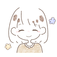 [LINEスタンプ] ほのぼのな生活(女の子)の画像（メイン）