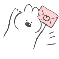 [LINEスタンプ] 敬語の使えるうさぎちゃんの画像（メイン）