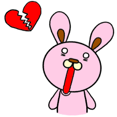 [LINEスタンプ] 桃うさ