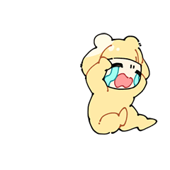 [LINEスタンプ] 情緒がやばいクマちゃんのスタンプ