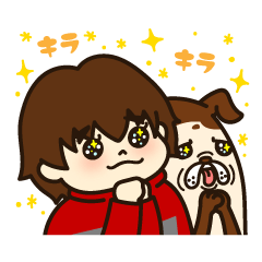 [LINEスタンプ] 【ブルドッグ】ジト目のテッドの冬