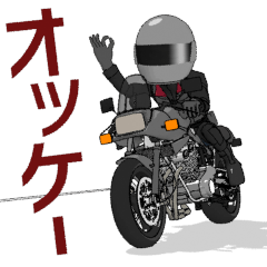 [LINEスタンプ] 美しいバイクに乗る7