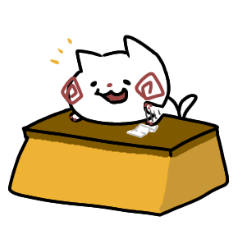 [LINEスタンプ] あかほっぺねこさん