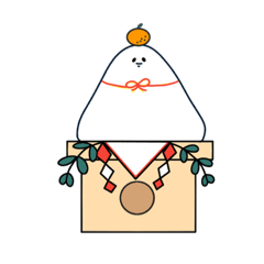[LINEスタンプ] ゆるいおもちのもっちー正月