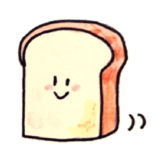 [LINEスタンプ] 食べられる食パンの画像（メイン）